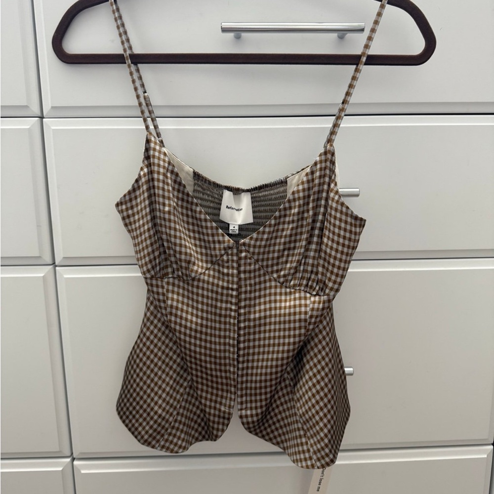 NWT Reformation Lumi Silk Top
